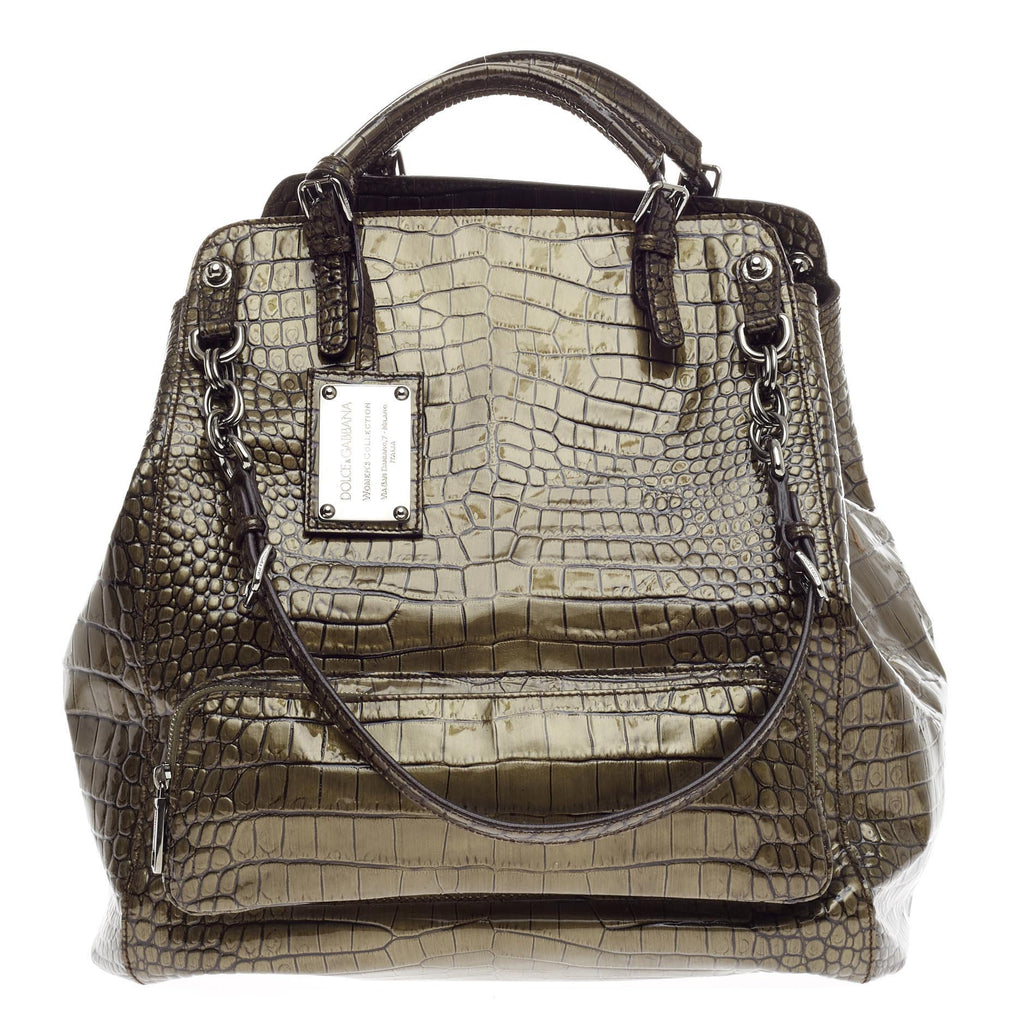 dolce gabbana crocodile bag