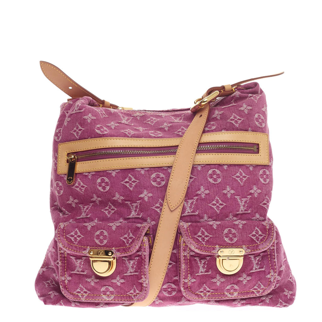 Buy Louis Vuitton Baggy Handbag Denim GM Pink 467101 – Trendlee