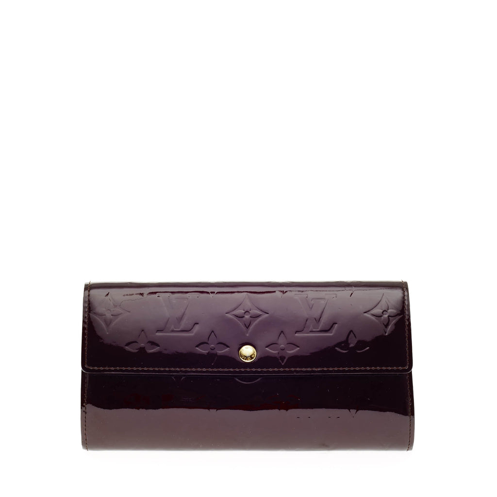 Buy Louis Vuitton Sarah Handbag Vernis Leather Wallet Purple 82712 – Trendlee