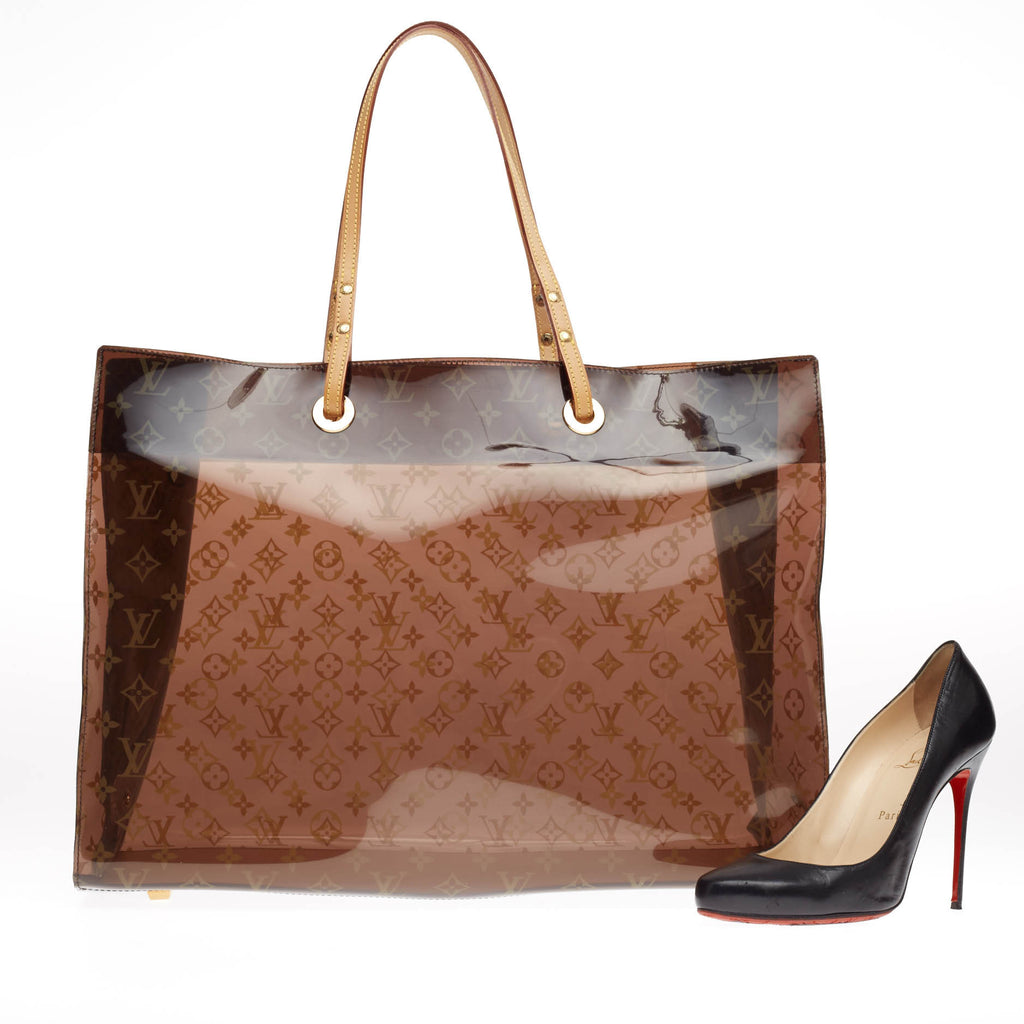 Buy Louis Vuitton Ambre Sac Cabas Monogram Vinyl GM Brown 202902 – Rebag