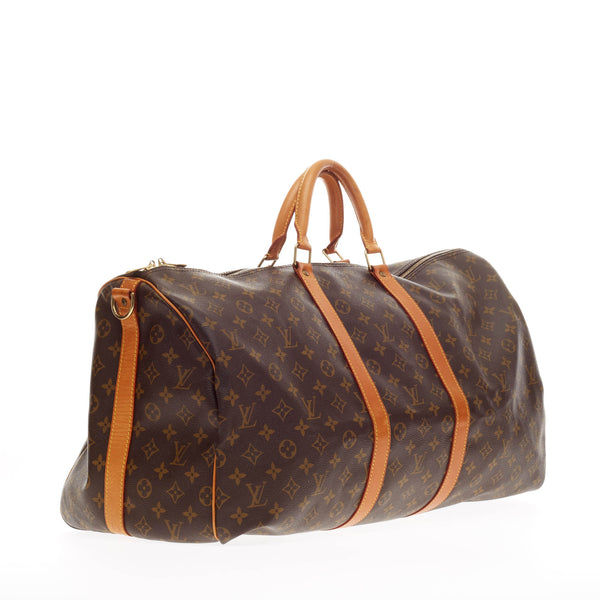 Louis Vuitton Keepall Bandouliere Monogram Canvas 55 - Trendlee