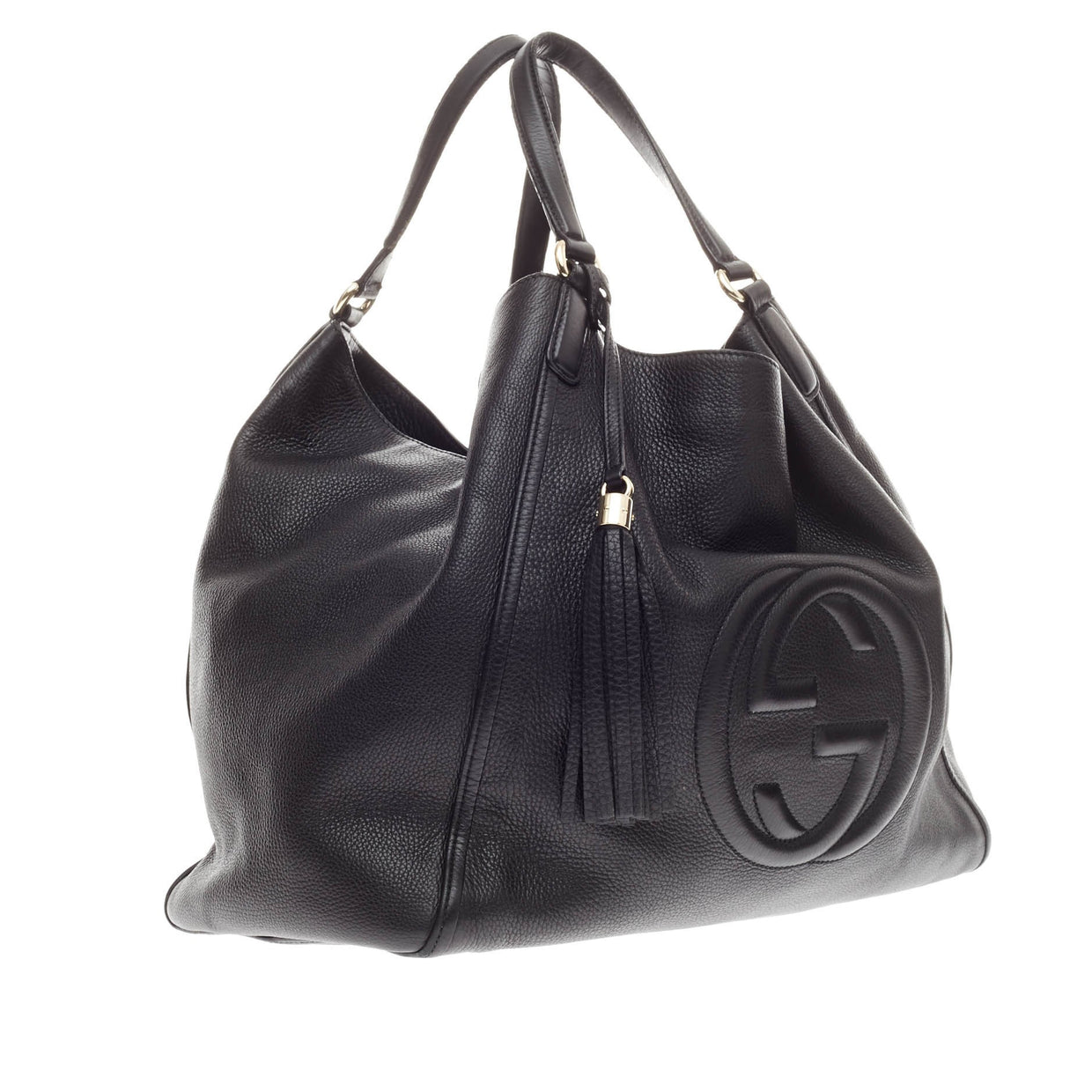 Buy Gucci Soho Shoulder Bag Leather Large Black 187201