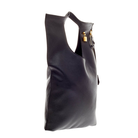 Tom ford black leather fold-over shoulder bags #3
