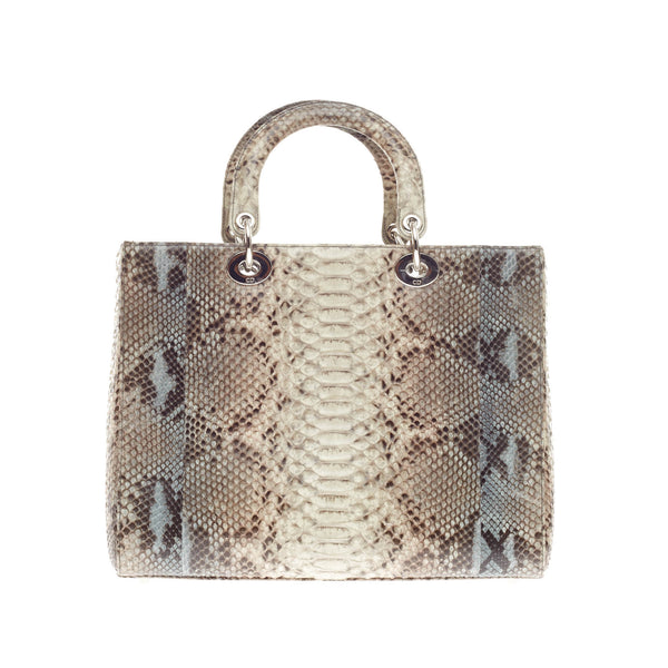 Christian Dior Lady Dior Python Large - Designer Handbag - Trendlee