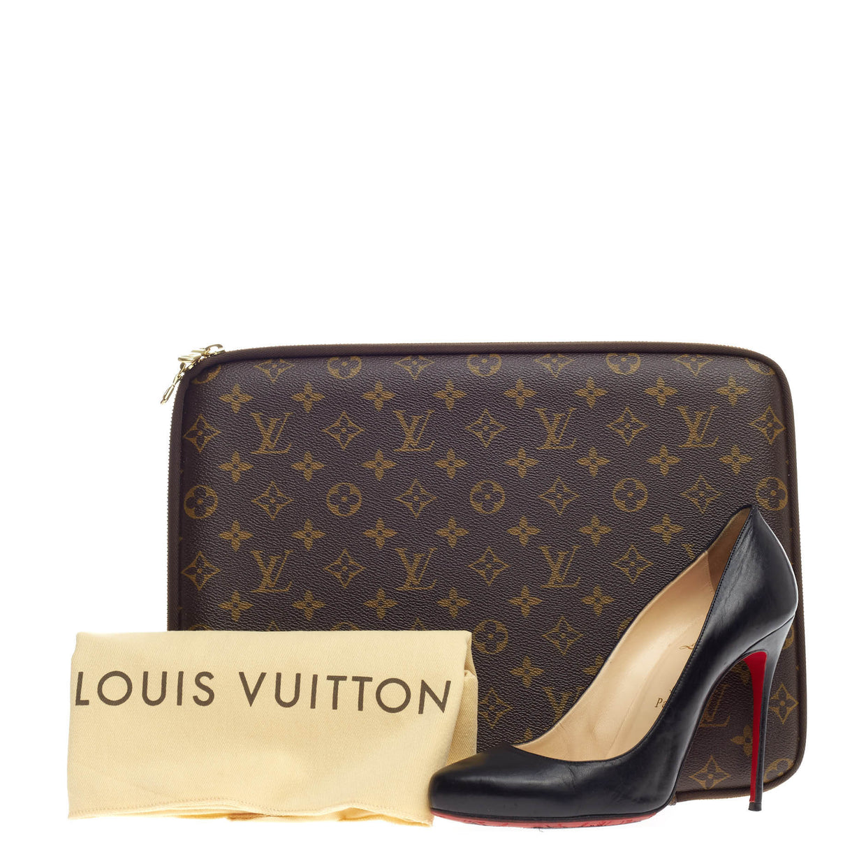 Louis Vuitton Monogram Canvas 15 Laptop Case - Yoogi's Closet