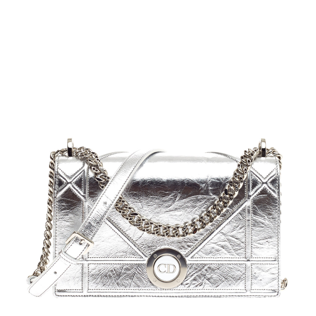 Buy Christian Dior Diorama Clasp Flap Bag Crinkled Lambskin 560705 ...