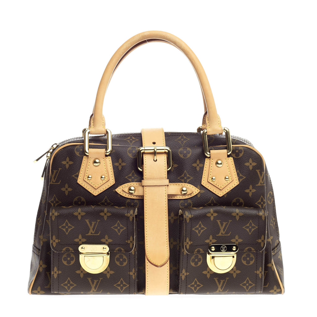 Buy Louis Vuitton Manhattan Handbag Monogram Canvas GM Brown 864501 ...
