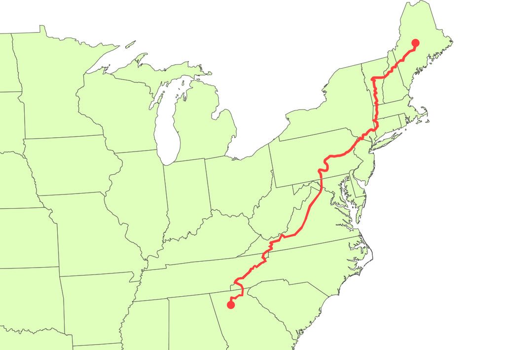 Appalachian Trail Map Interactive State By State