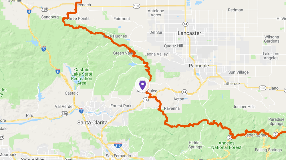 Biker Heaven - Pacific Crest Trail Map Hikes