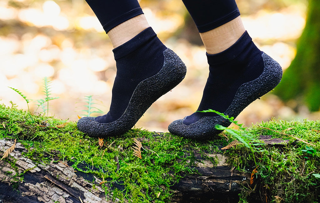 Someone hiking in tough socks