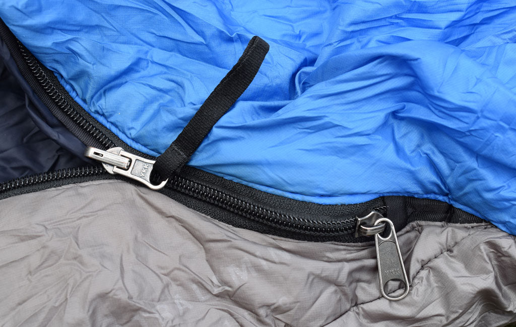 sleeping bag zippers