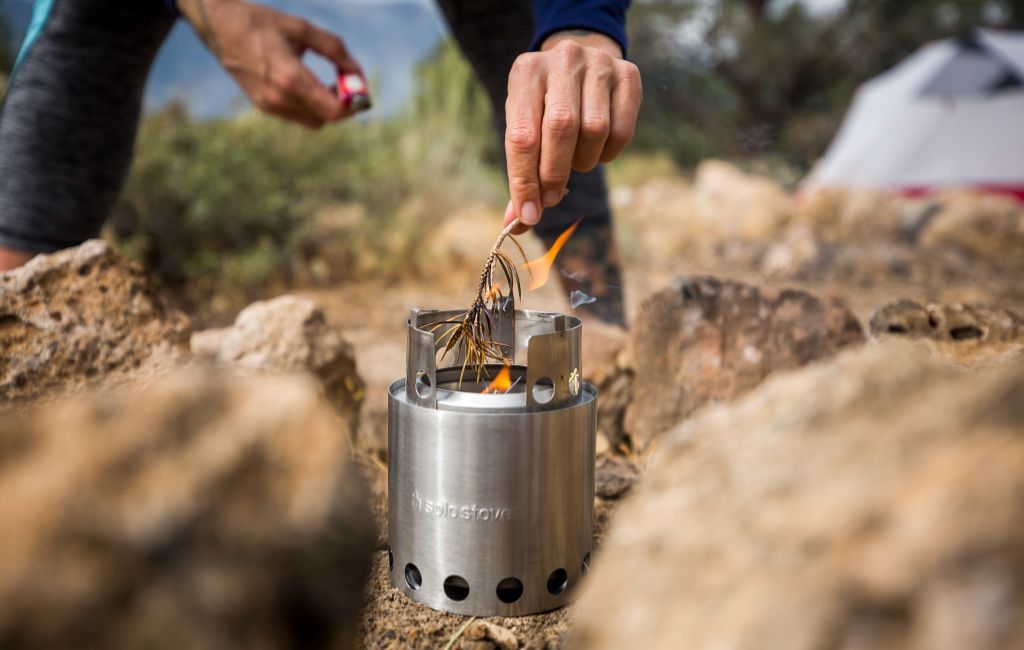 Bushbuddy Mini Camp Stove & Mini Pot Set - ストーブ/コンロ