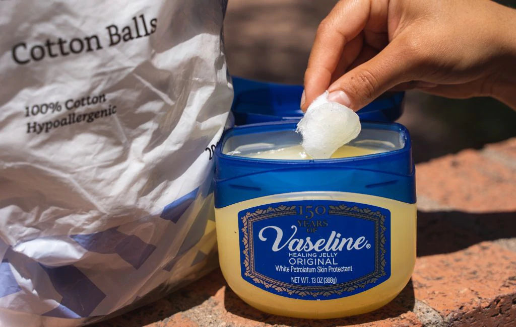 cotton balls vaseline diy fire starter
