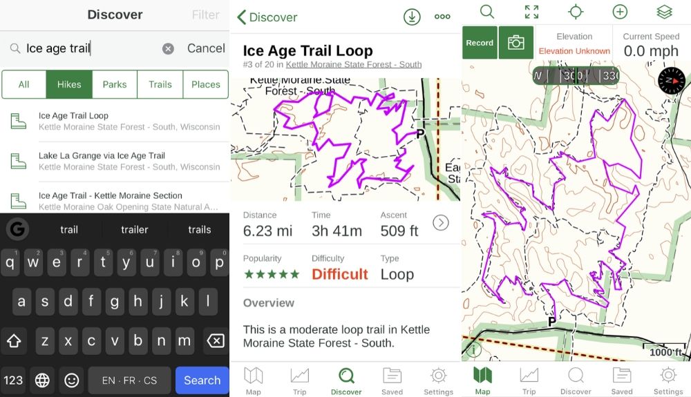 vandring app gaia gps