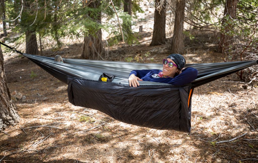 hiker using hammock gear econ incubator