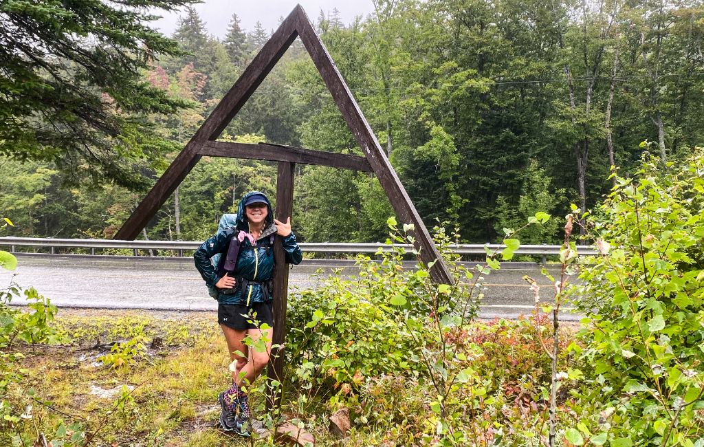 hiker wearing montbell versalite jacket