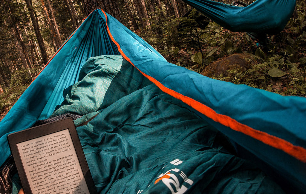 hammock camping at night