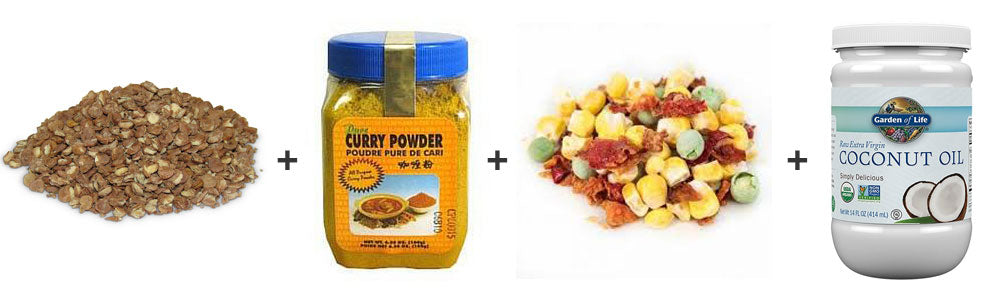 Lentil curry easy backpacking meal recipe