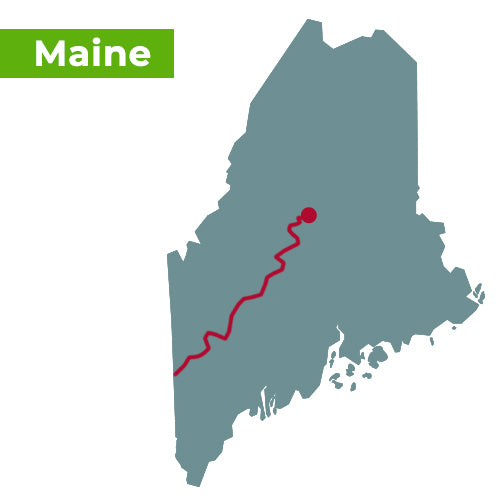 appalachian trail map maine