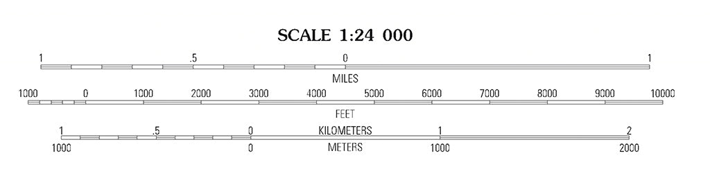 scale for a topographic map