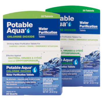 potable aqua chlorine dioxide water purification tablets