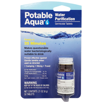 potable aqua water purification tablets