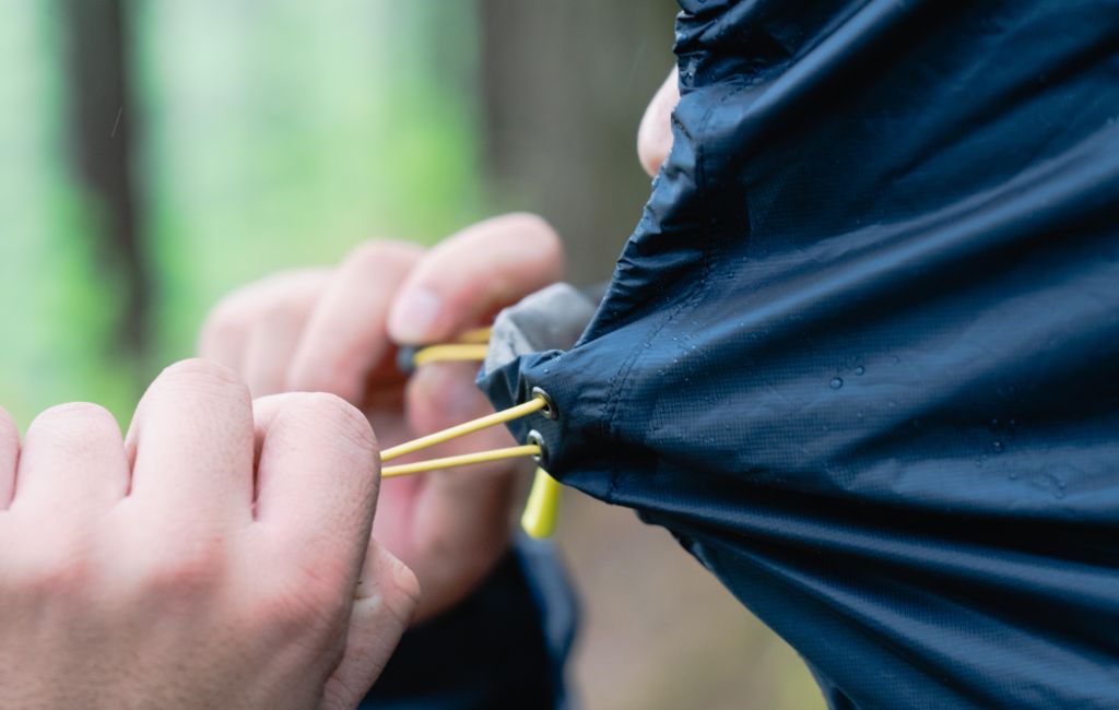 rain jacket hood straps