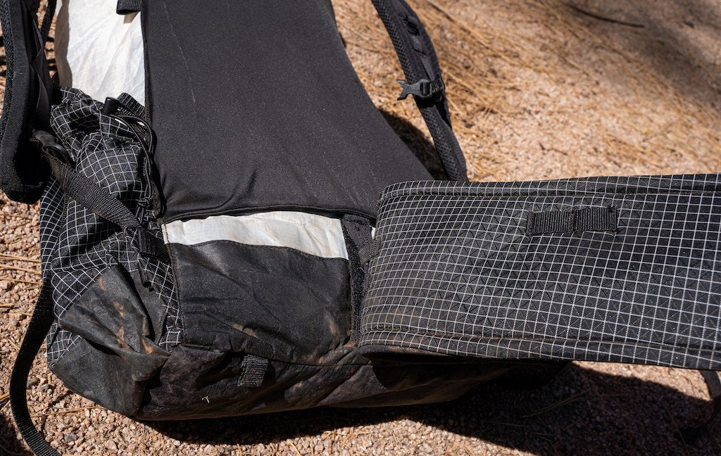 Removable hip belt ultralight backpack