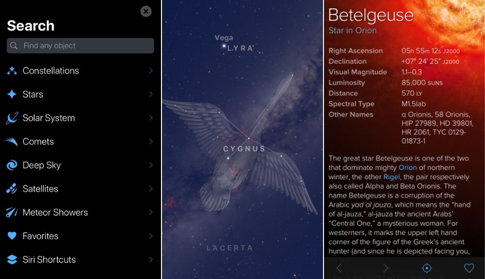 vandring app sky guide