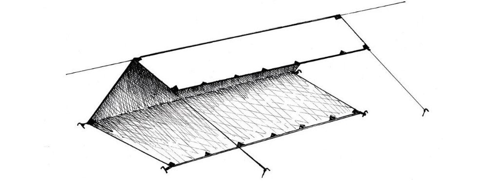 the c-fly wedge ultralight tarp shelter configurations