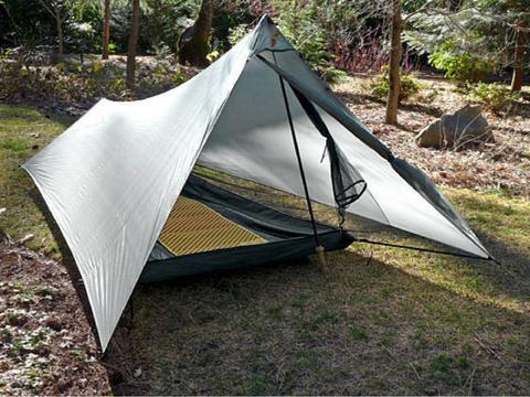 hiking pole tent