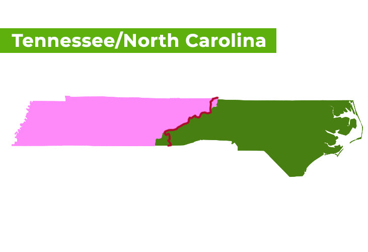 appalachian trail map tennessee north carolina