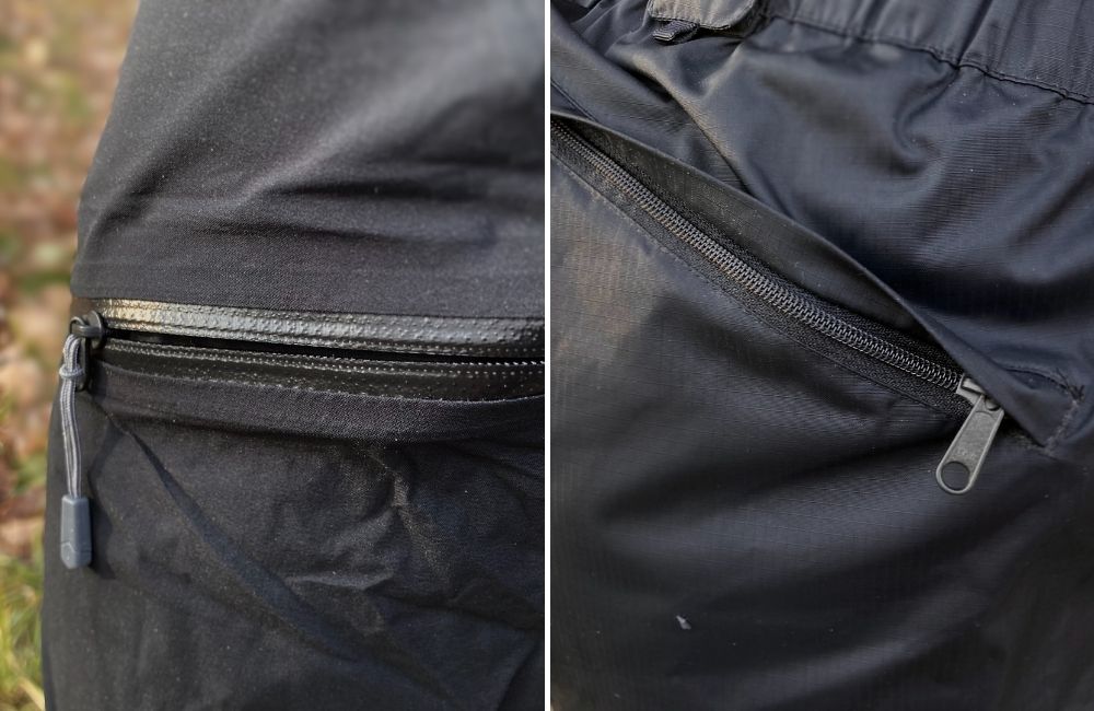 waterproof zippers on best rain pants
