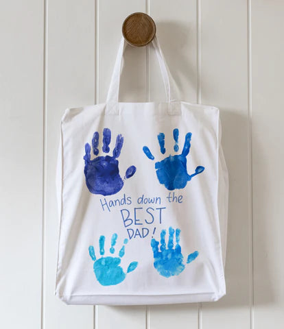 Personalised Fathers day cotton tote bag gift Australia | No minimum order