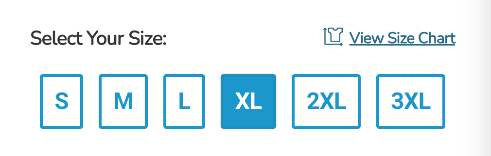 Size Chart Link (above sizes)