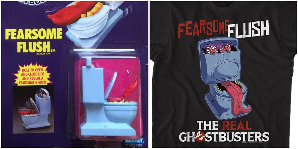 Ghostbusters & Fearsome Flush Toy and Shirt