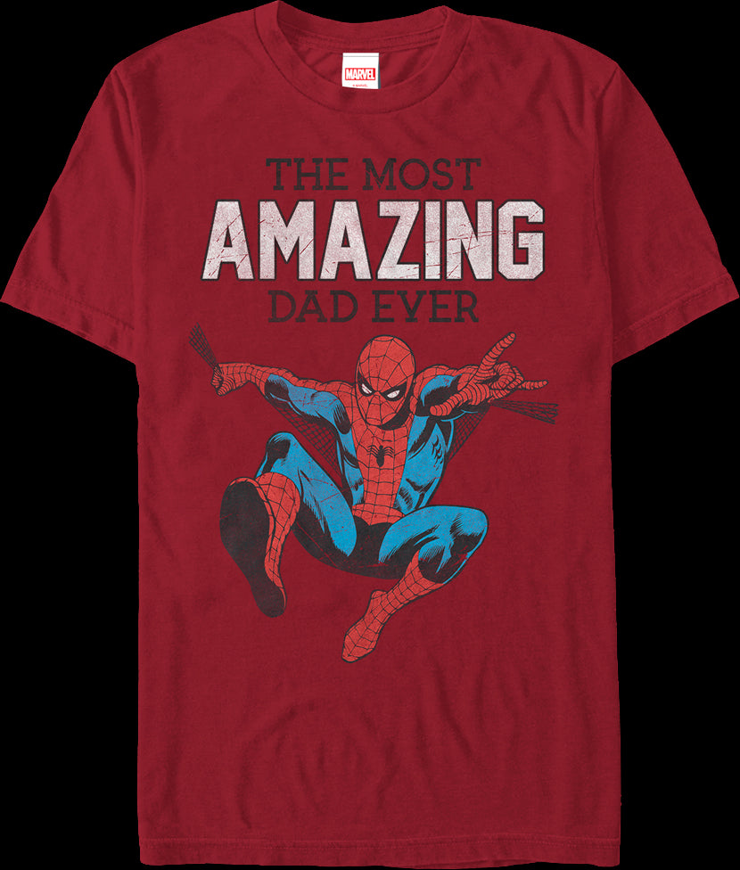 Amazing Dad Spider-Man T-Shirt: Marvel Comics Mens T-Shirt