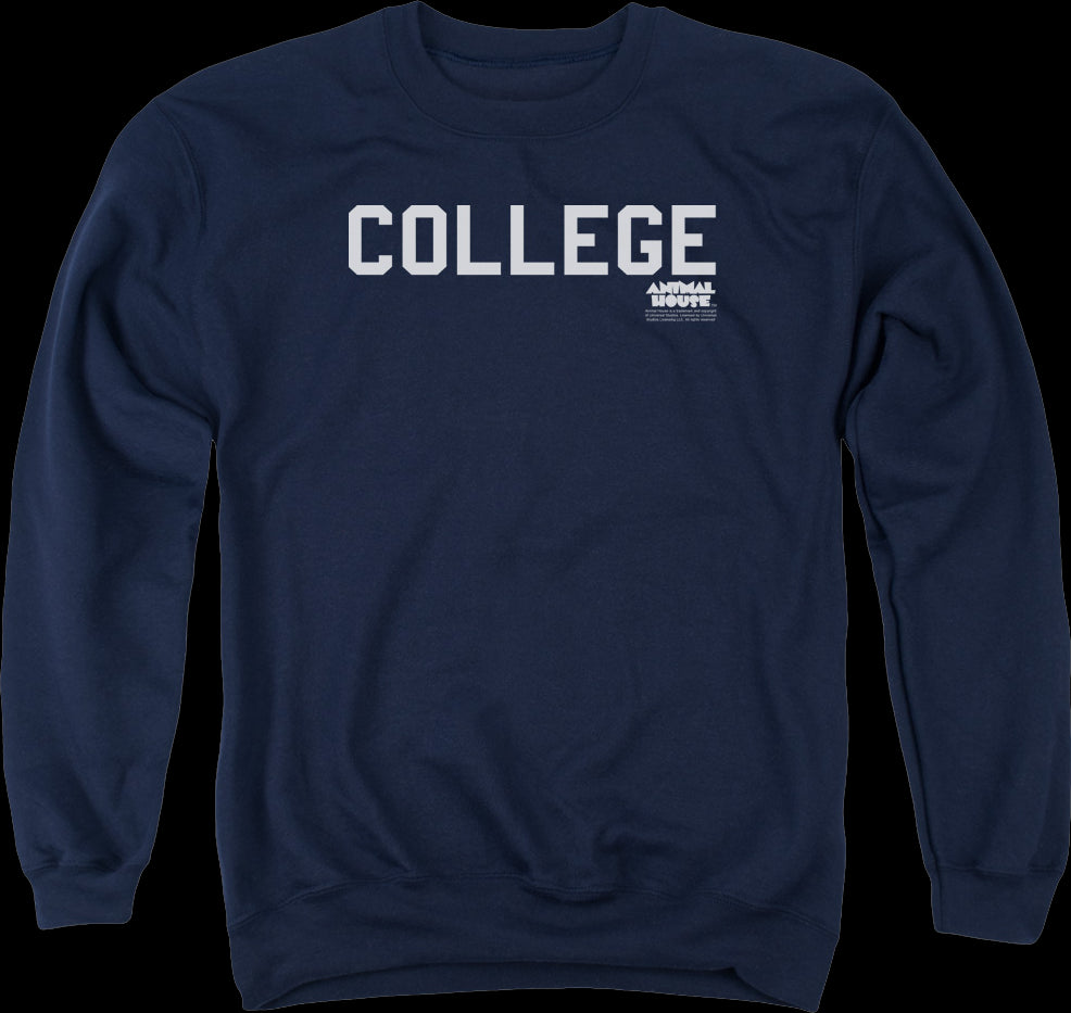 Animal House College Sweatshirt: Animal House Mens Sweatshirts
