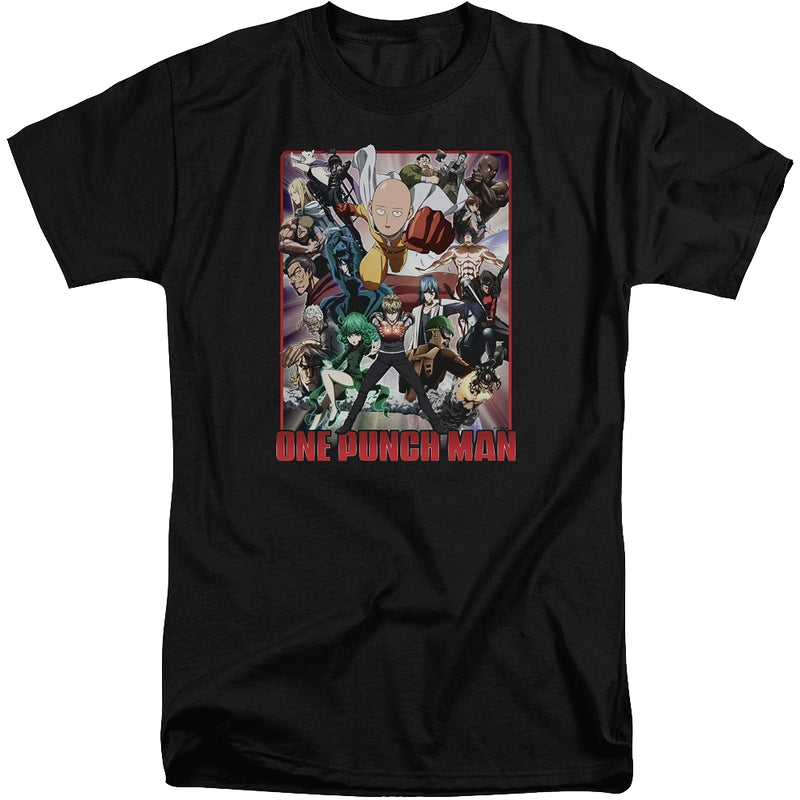 Cast One-Punch Man T-Shirt: One-Punch Man Mens T-Shirt