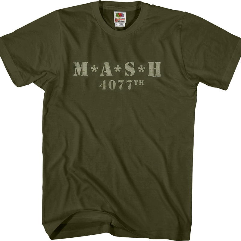 Distressed MASH Shirt: 80s TV MASH T-shirt