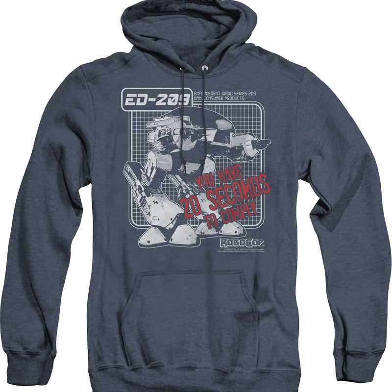 ED-209 You Have 20 Seconds To Comply Robocop Hoodie