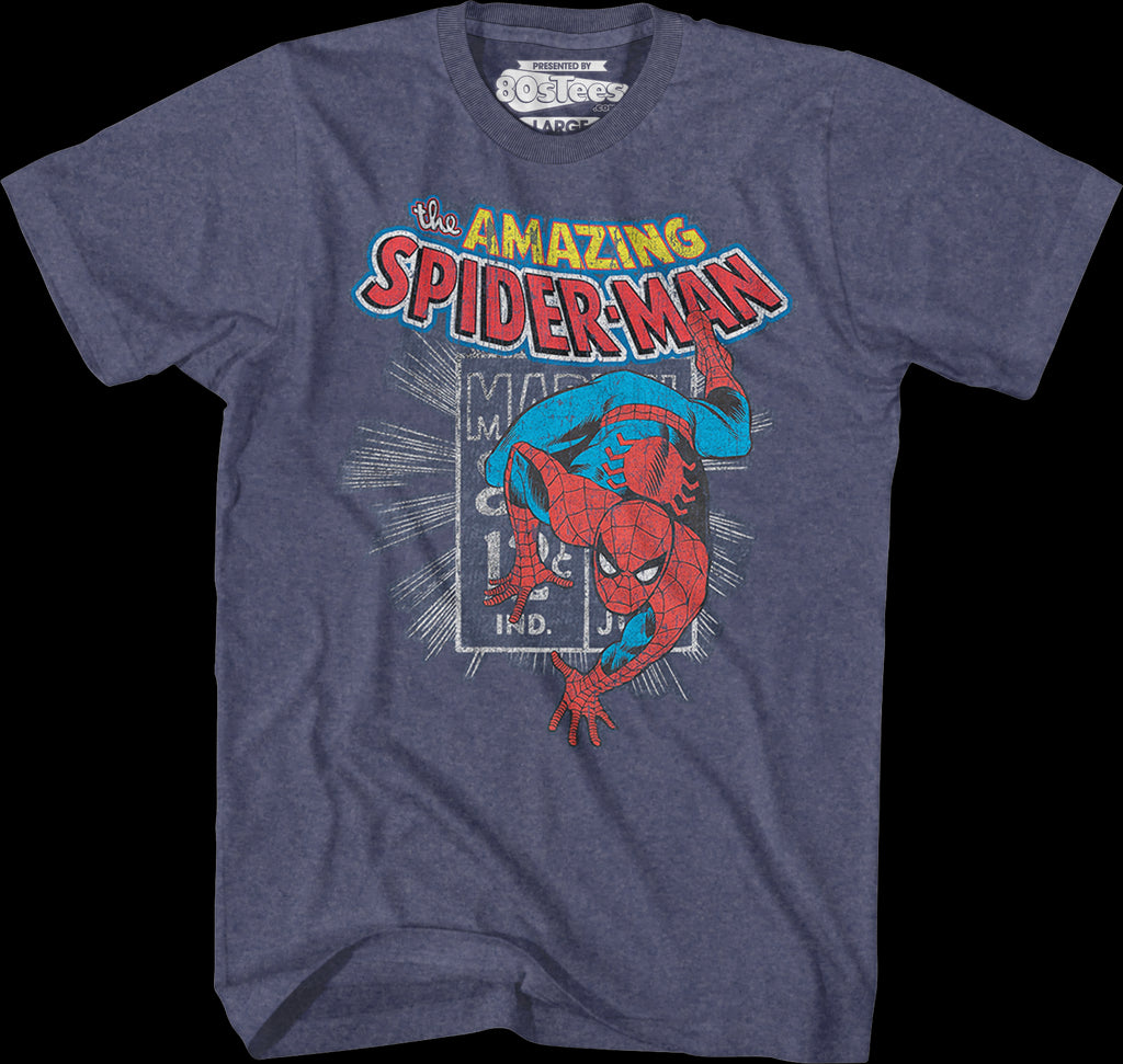 Marvel Stamp Spider-Man T-Shirt Men's
