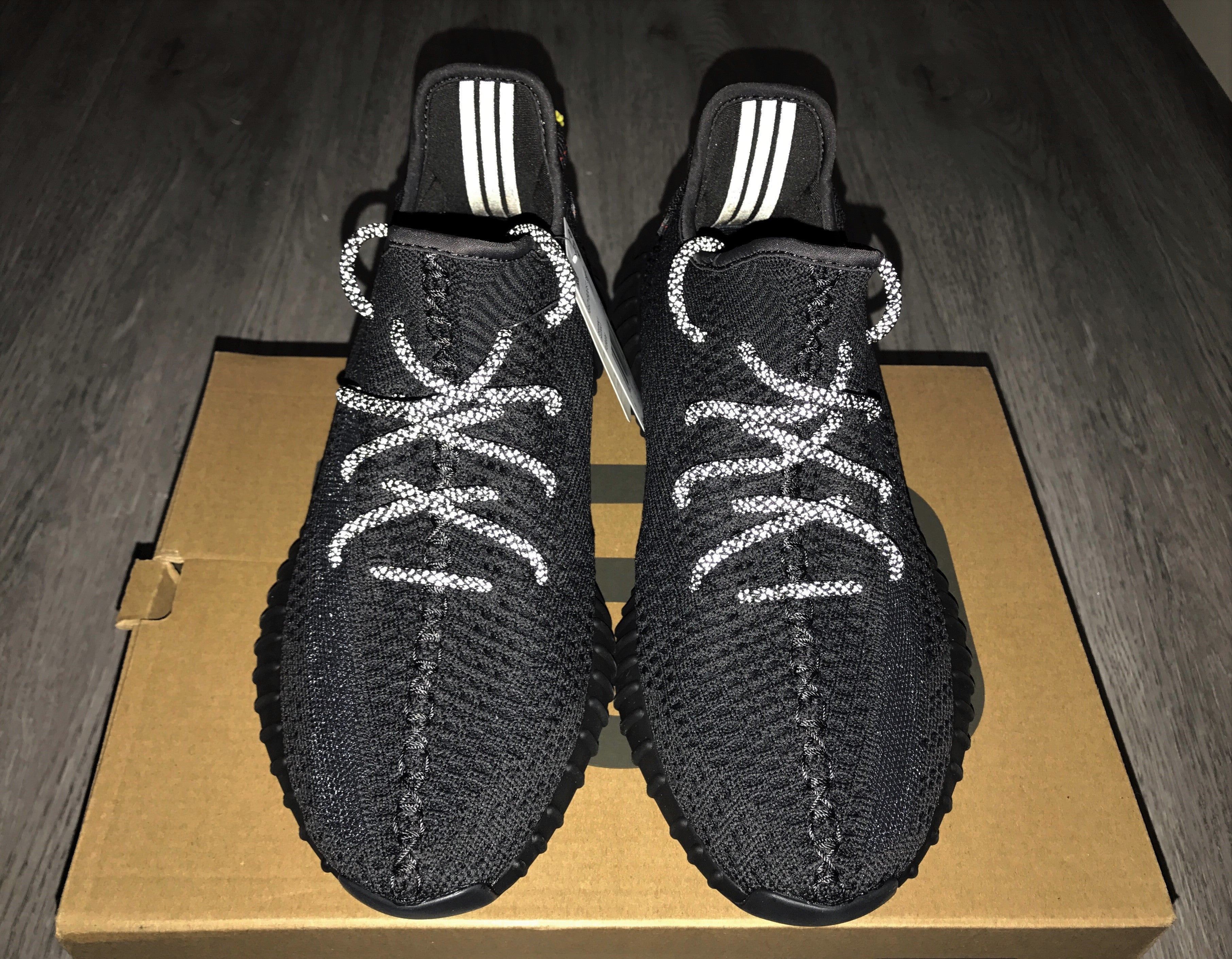 YEEZY BOOST 350 V2 BLACK LACE REFLECTIVE – shopwithtrends