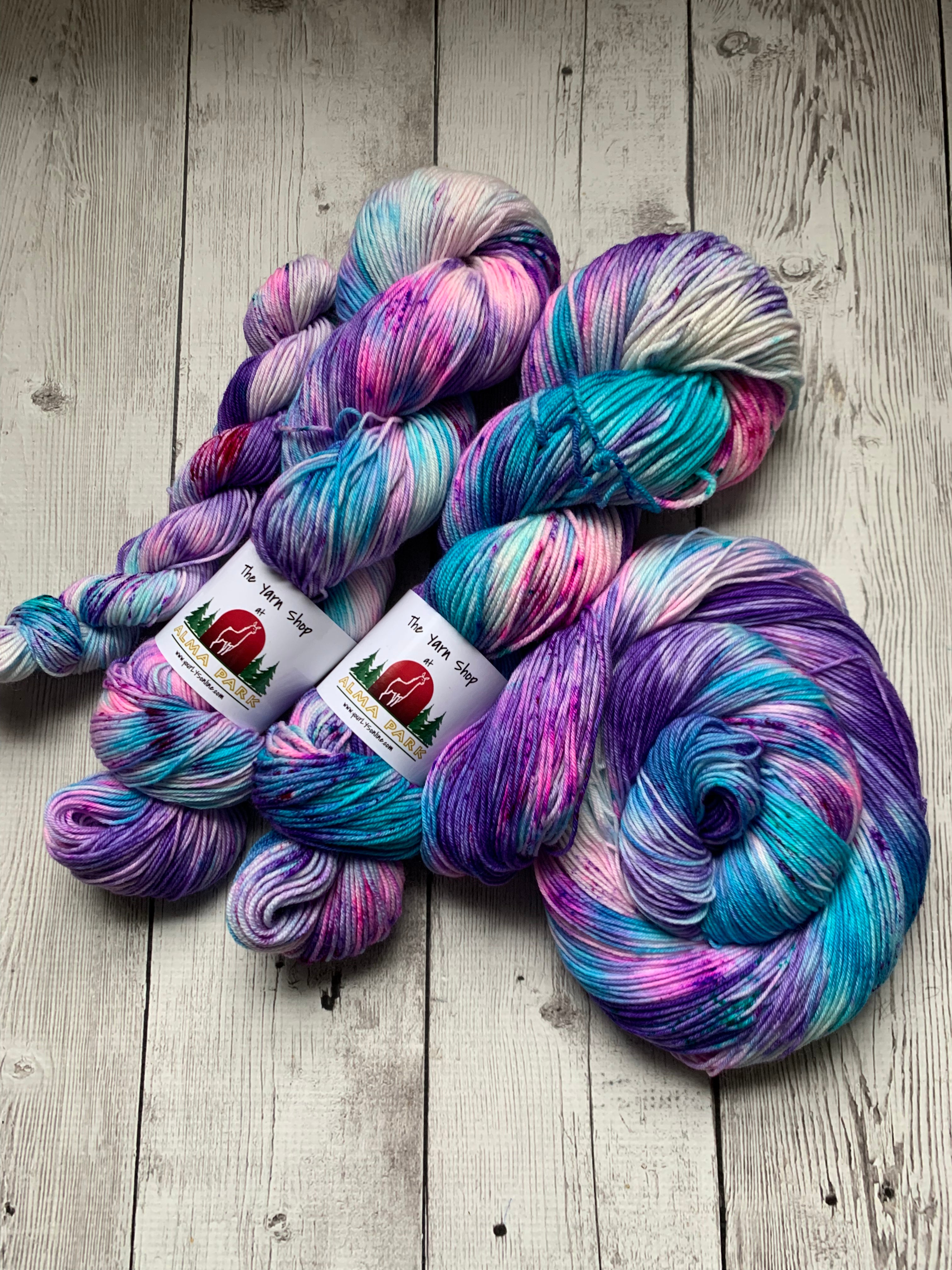 UNICORNS on PARADE™ - Handpainted/speckled Multiple Yarn Weights - RTS