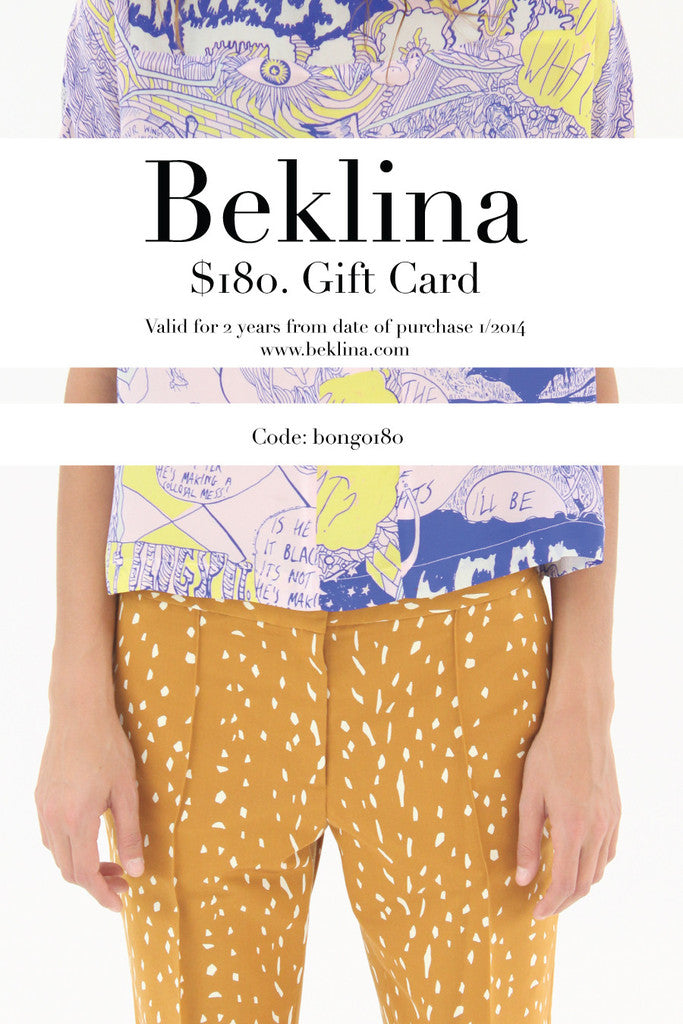 beklina gift certificate