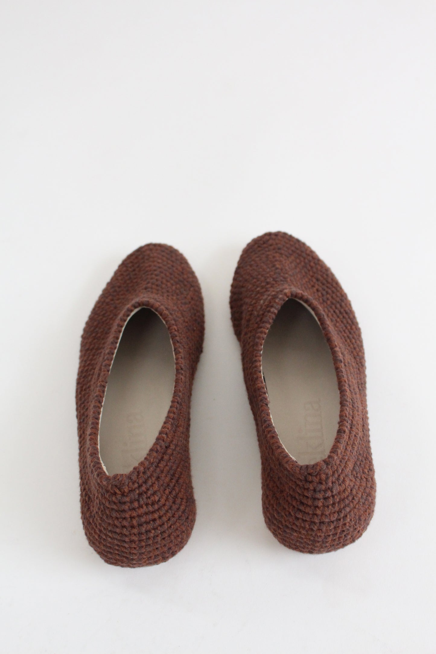 Beklina Crochet Ballet Flats Brown