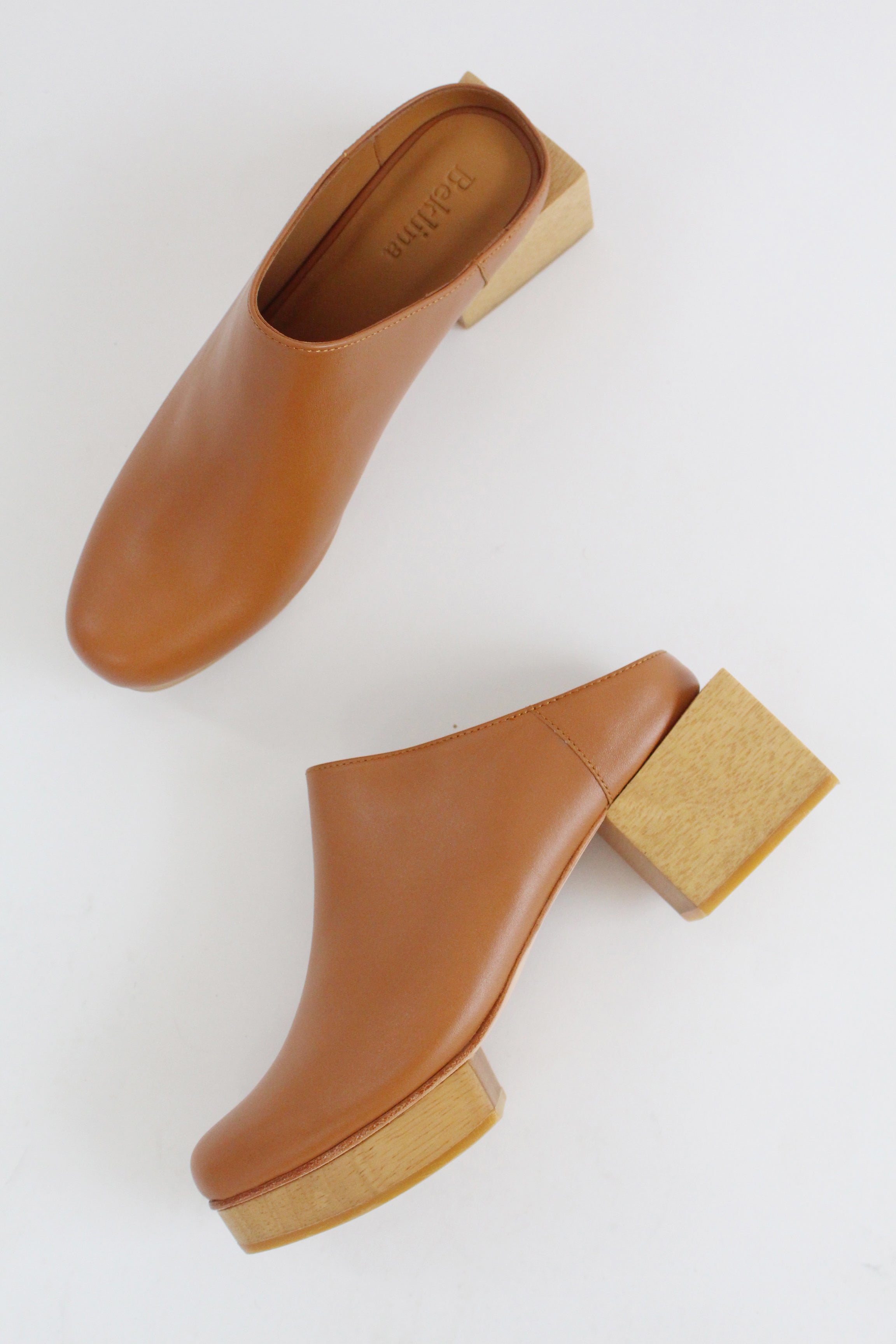 Beklina Matisse Platform Mules Dry Clay