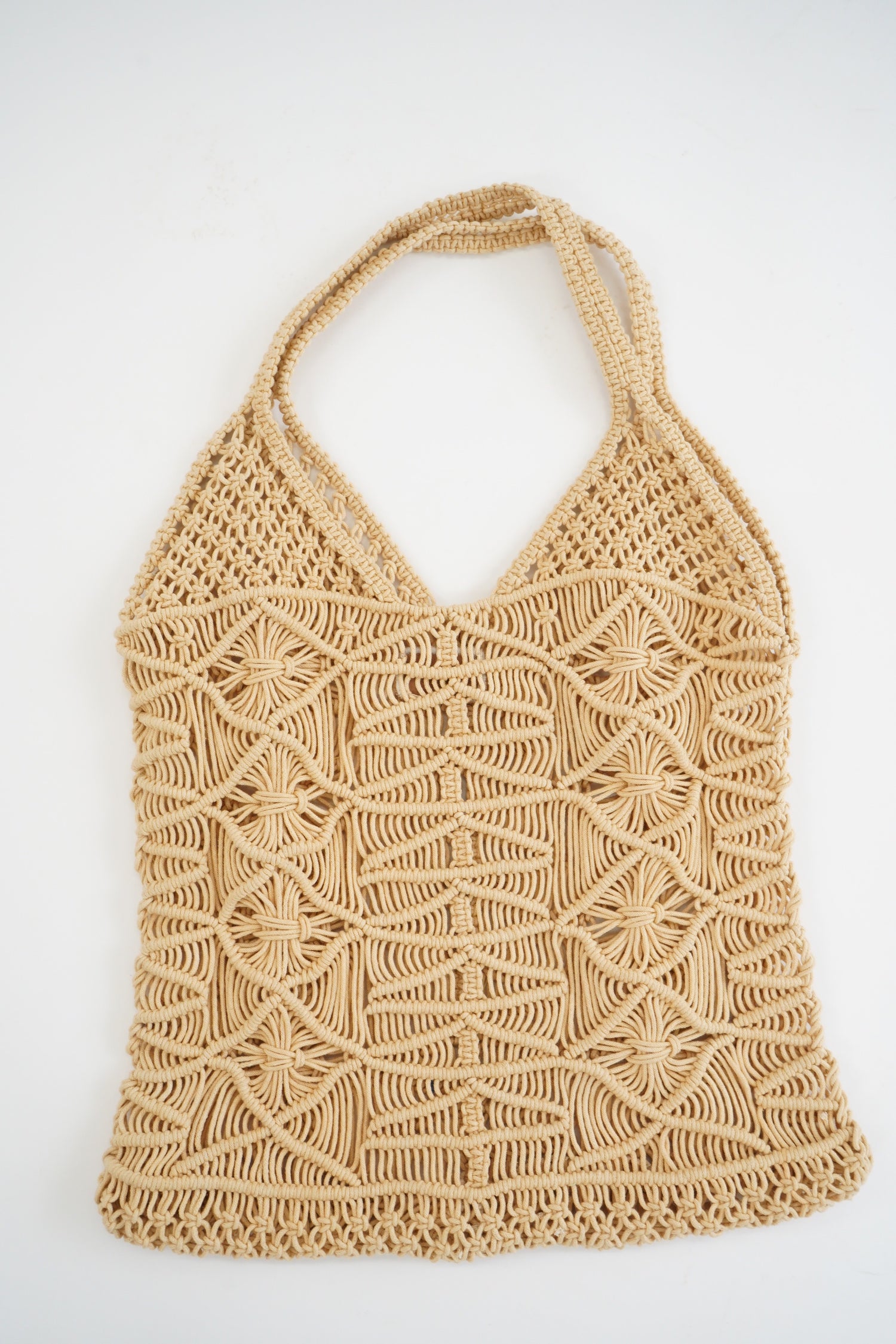 Beklina Macramé Tote Bag Pretzel