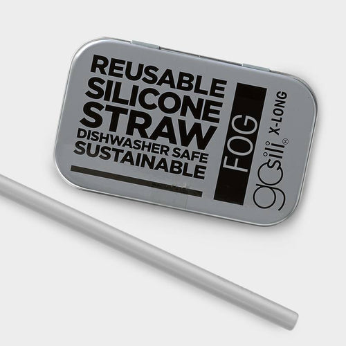 GoSili Cobalt & Mint Reusable Standard Straw Tins