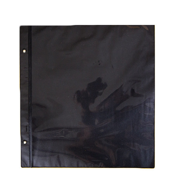 108 R Black Single Sheets With Single Pocket Per Side 11 3 4 X